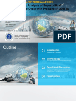 Thermodynamic Analysis of Supercritical Organic Rankine Cycle With Propane (R-290) As A Working Fluid