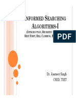 Informed Searching Algorithms-I