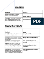 String Properties of Java