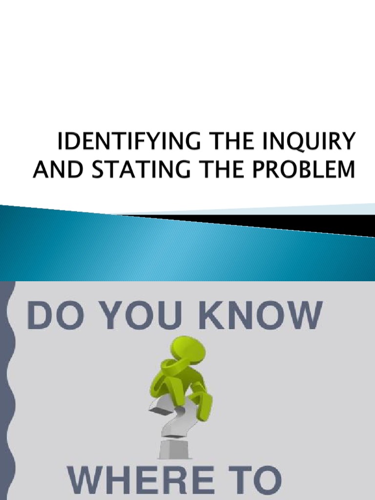 Research Problem Identification Guide | PDF | Citation | Justification