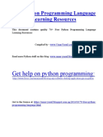 70 Free Python Programming Language Lear PDF