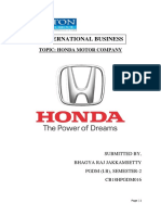 Honda's Global Success