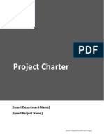 Project Charter Template With Instructions