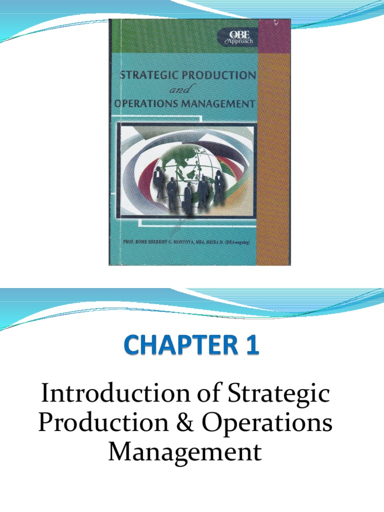 Strategic Production & Operations Management | PDF | Operations ...
