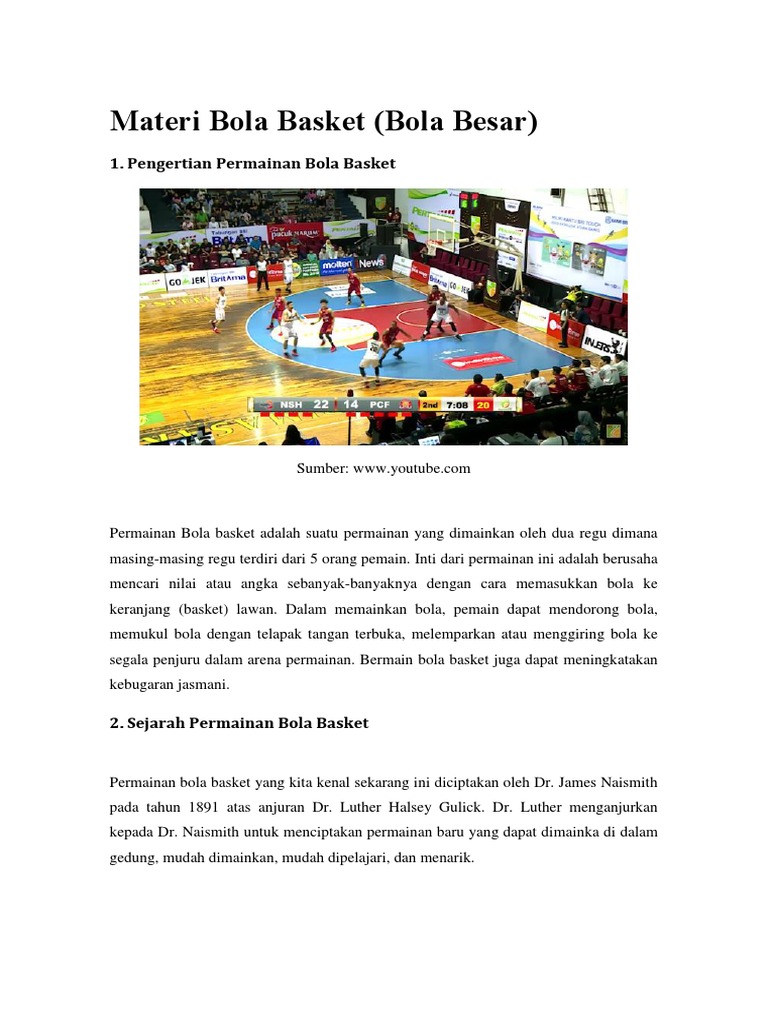 Teknik Dasar Bola Basket Peraturan Ukuran Cara Memegang