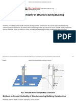 Methods To Check Verticality of Structure During Building Construction