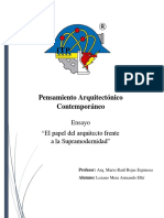 El Papel Del Arquitecto Frente A La Supramodernidad