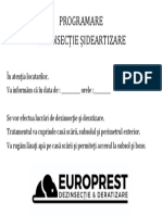 Informare Dezinsectie Si Deratizare PDF