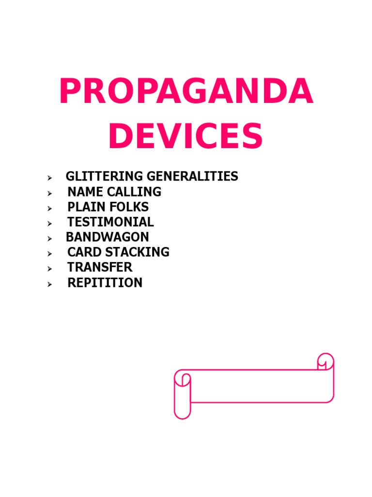 Propaganda Devices Example PDF
