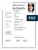 Curriculum Vitae Jenifer Fernandez