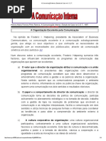 A Comunicação Interna. Estudo de Caso no C. E 3