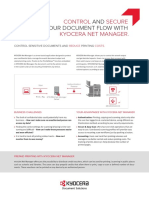 Control printing costs and secure documents with Kyocera Net Manager