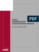 TEMARIO EUSKARA Administrazio - Laguntzaileen - Kidegoa