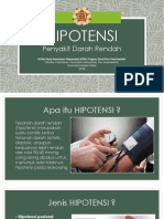 HIPOTENSI (Penyakit Darah Rendah)