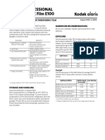 Kodak E100 Datasheets