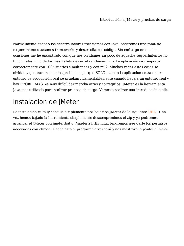 Introducción a pruebas de carga con JMeter | PDF | Servidor web ...