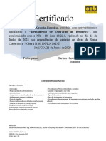 Certificado Curso Do Operador de Betoneira