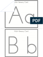 Multi Sensory Letters PDF