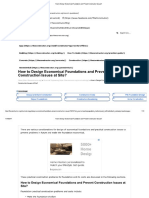 How To Design Economical Foundations and Prevent Construction Issues
