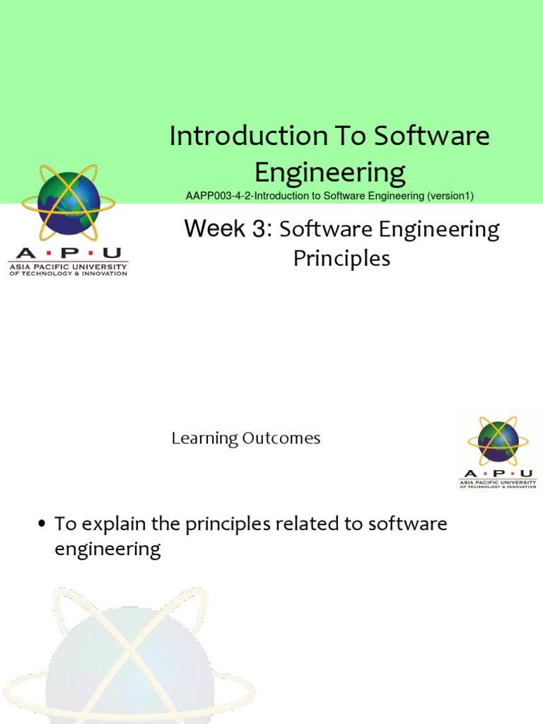 Week 3-Software Engineering Principles - OBE | PDF | Computer