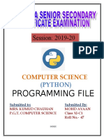 Programming File Xii 209-20