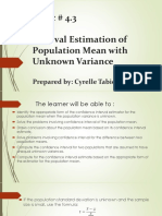 Statistic and Probability Report