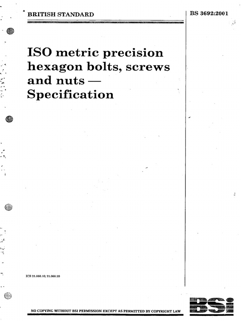 BS 3692 PDF | PDF