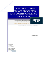 Guide To Evaluating DE and CE - 2012