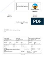 1 - Site Security and Fencing Plan