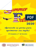 Programacao Summer Festival Chacara