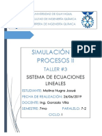 Taller3 - Sistema - de - Ecuaciones - Lineales - Josue - Molina