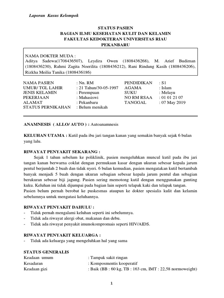 Kelompok 2 - Veruka Vulgaris | PDF