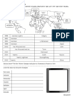 worksheet past and future Olympics