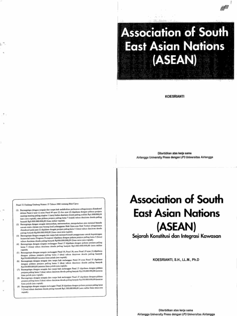 Asean Sej Kons Dan Integ Kawasan Pdf