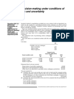 Decision-Making Under Conditions of Risk and