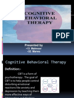 Cognitive Behavioral Therapy