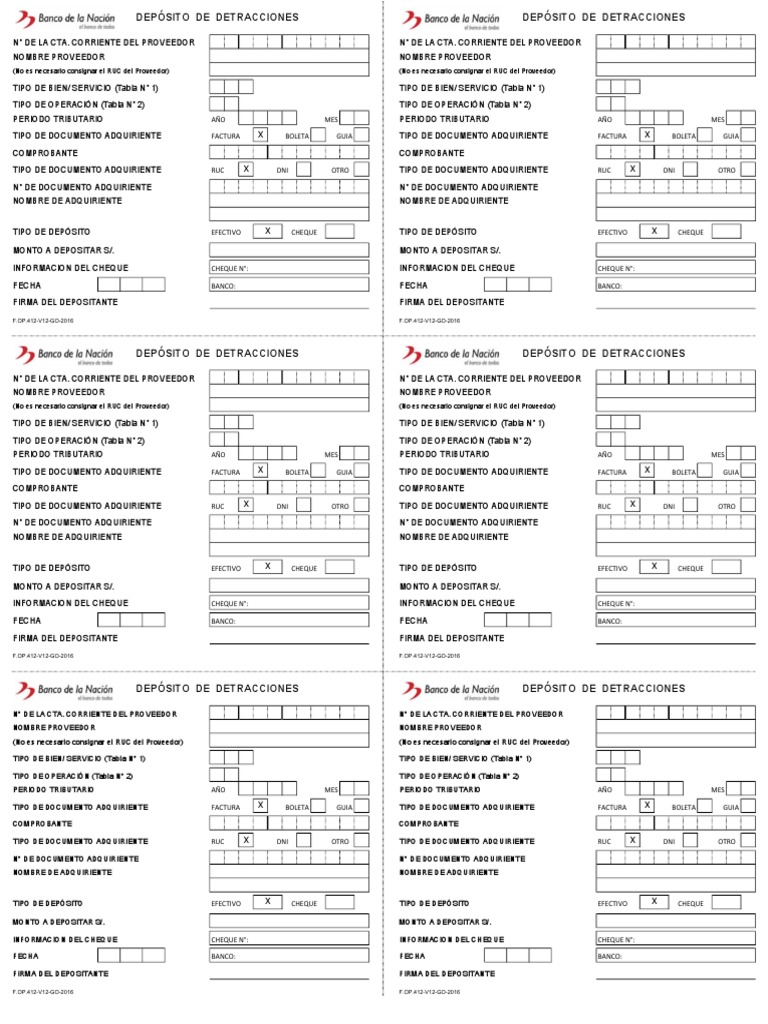 Formato Detraccion | PDF | Business