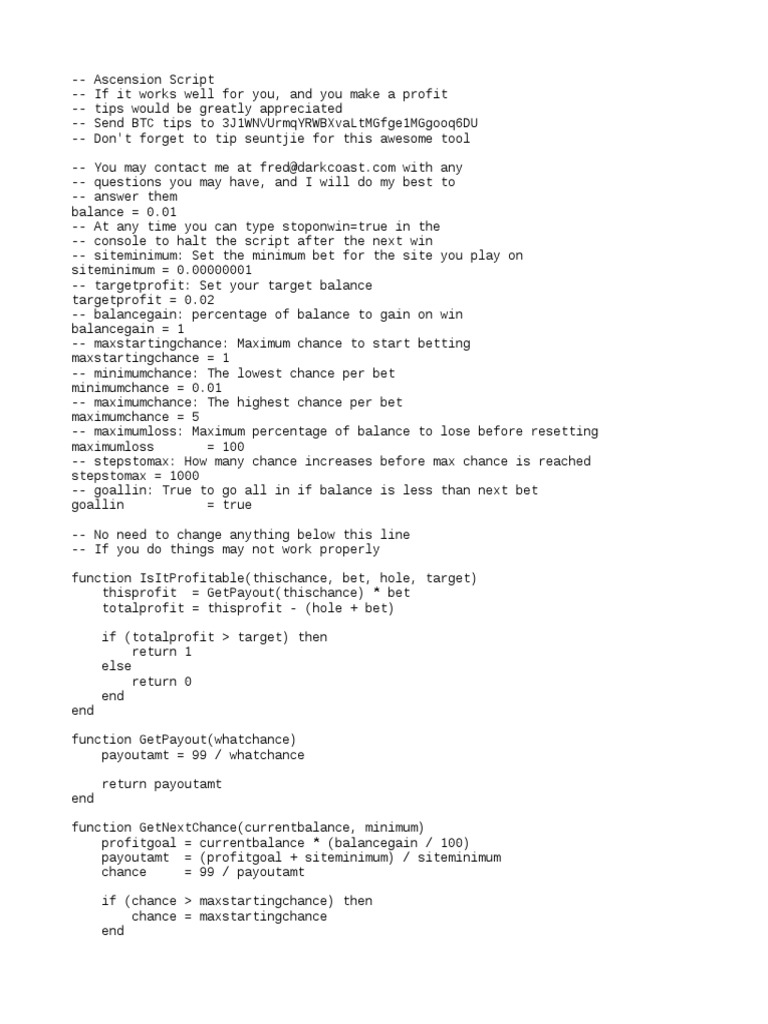 Ascension Script | PDF | Leisure | Business