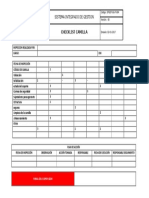 Checklist inspección camilla hospitalaria