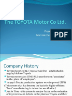 The Toyota Motor Co LTD