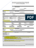 Formulario Solicitud Autorización de Operaciones