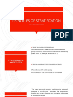 Unit 1 - PRINCIPLES OF STRATIFICATION