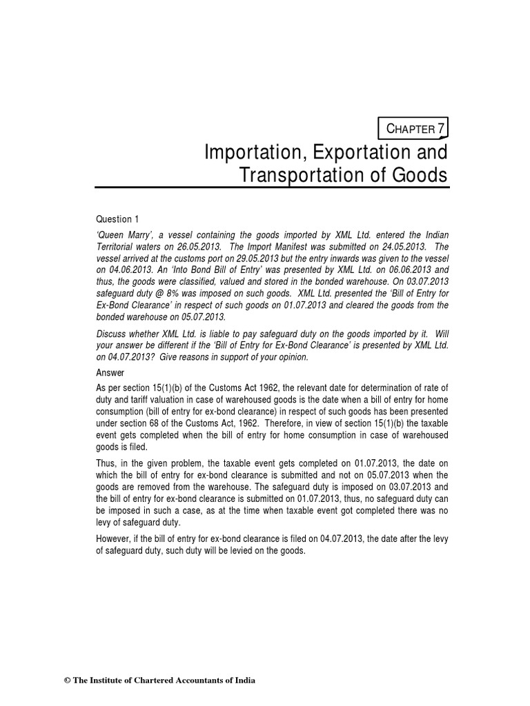 Import and Export and Transportation PDF | PDF | Customs | Mail