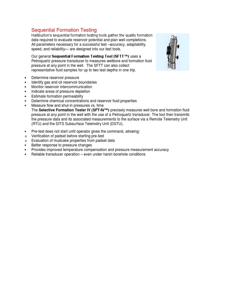 Sequential Formation Testing (SFT) | PDF