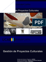 Programa Gestion de Proyectos Culturales - 2019