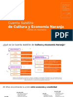 Cuenta Satélite de Cultura y Economía Naranja: Análisis de resultados