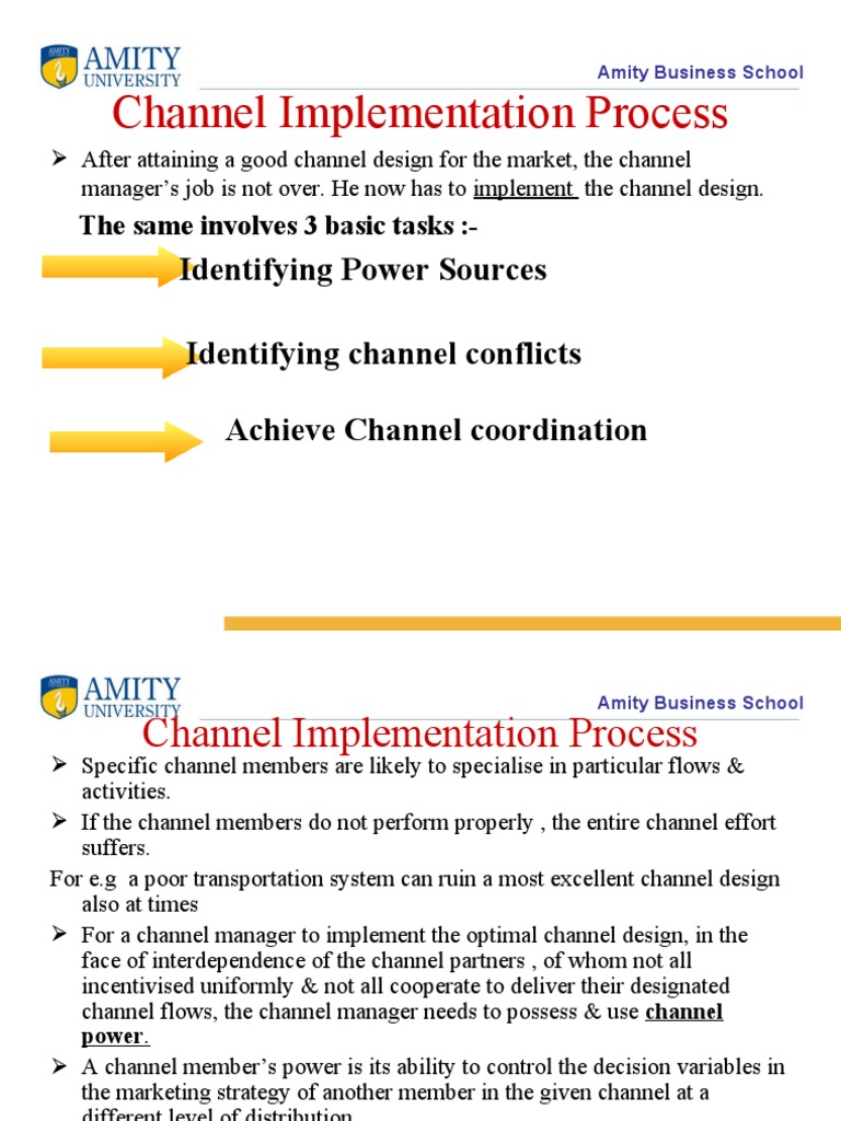 Channel Implementation and Power Dynamics | PDF | Power (Social And ...