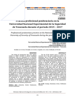 Práctica Profesional Penitenciaria en La Universidad Nacional Experimental de La Seguridad de Venezuela Durante El Periodo 2015 - 2017