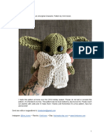 Knitted Baby Yoda