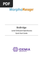 BioBridge Quick Start Guide - Lenel OnGuard (OpenAccess)